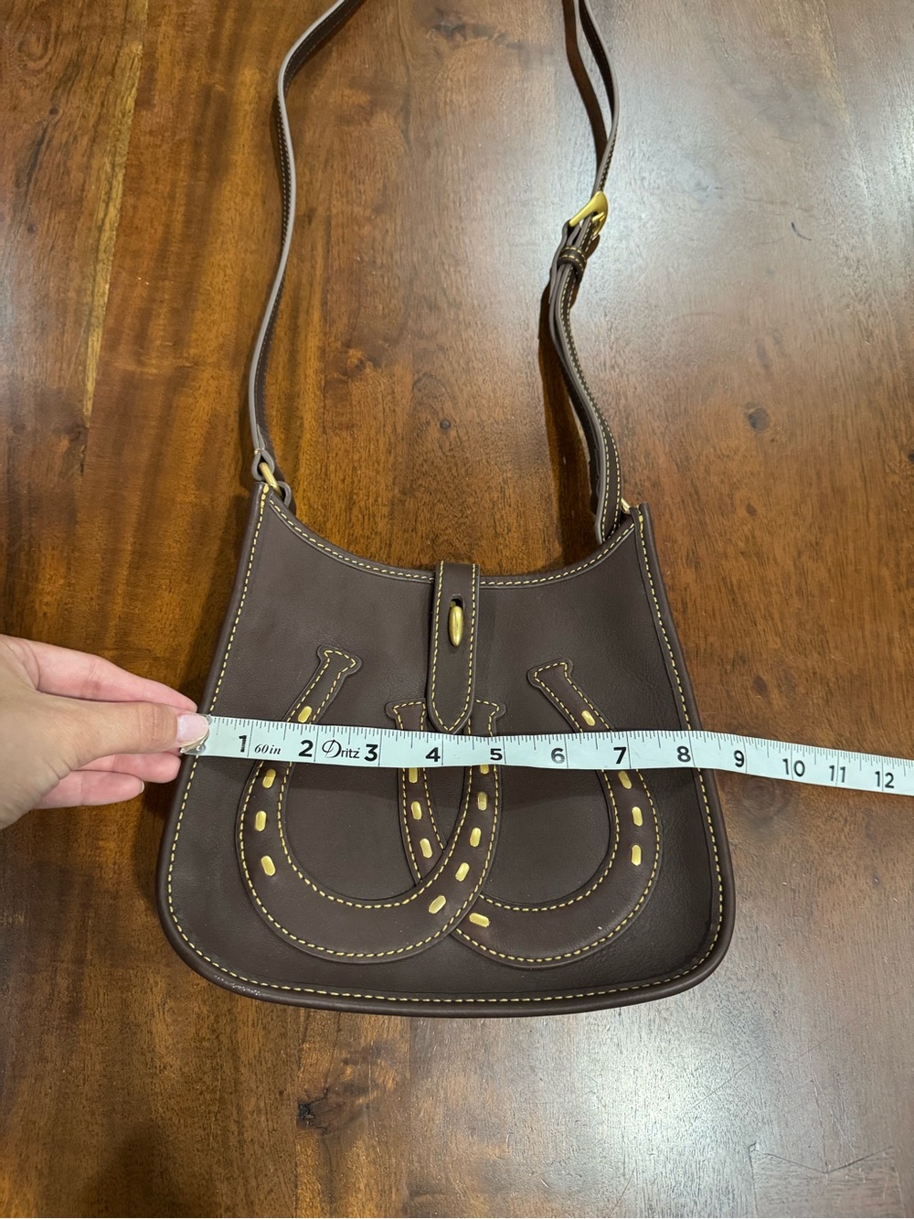 Dooney & Bourke Western Horseshoe Small Messenger Crossbody Bag - Picture 8 of 9